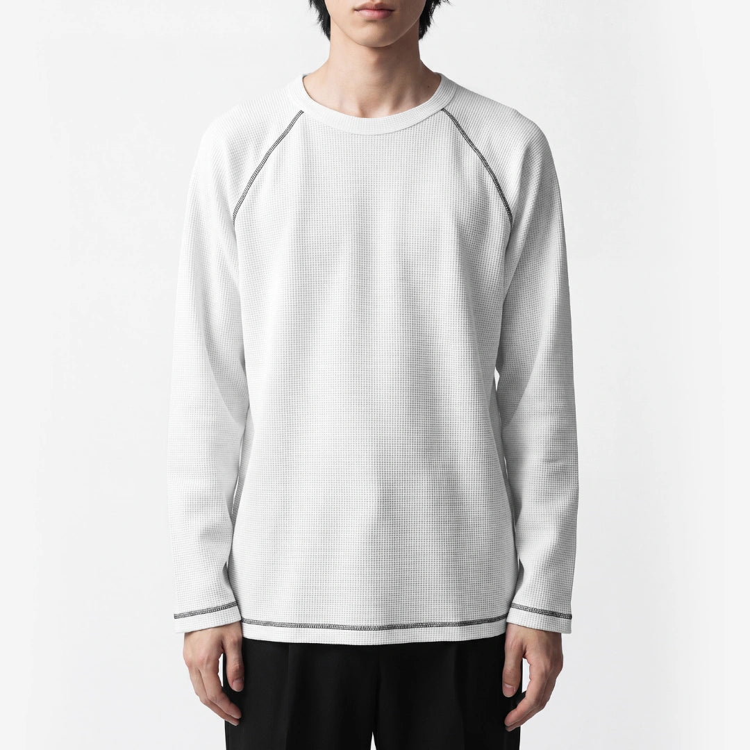 CG Long Sleeves Raglan Waffle Knit Series