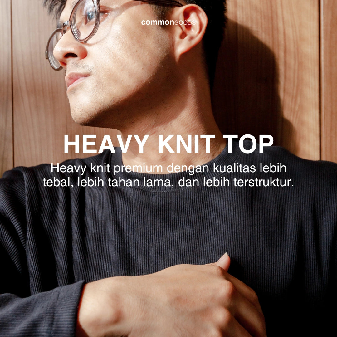 Long Sleeve Round Neck Heavy Knit T-Shirts Series