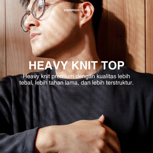 Long Sleeve Round Neck Heavy Knit T-Shirts Series