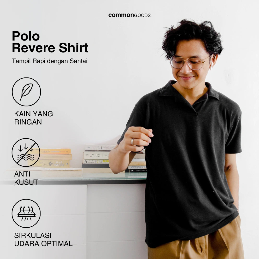 Regular Fit Short Sleeve Revere Polo Shirt Series