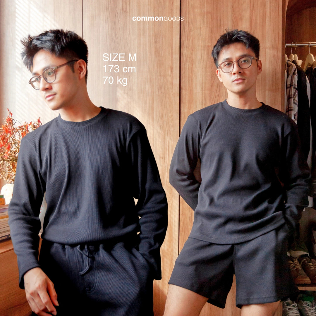 Long Sleeve Round Neck Heavy Knit T-Shirts Series