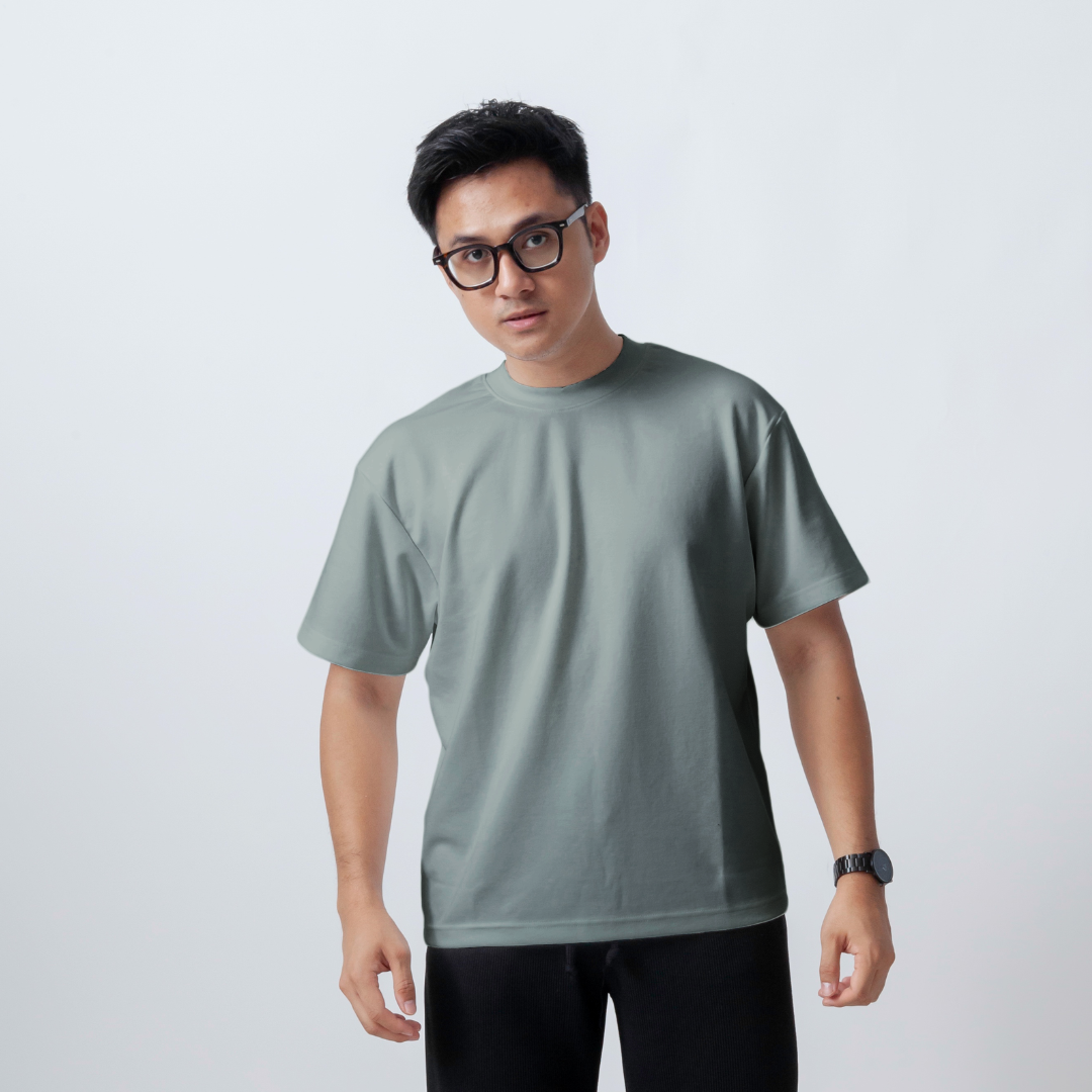 Regular Boxy Fit Short Sleeve Round Neck T-Shirt Series