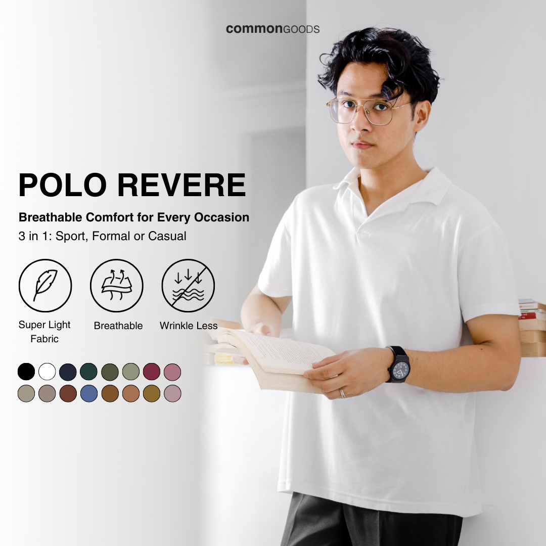 Regular Fit Short Sleeve Revere Polo Shirt Series