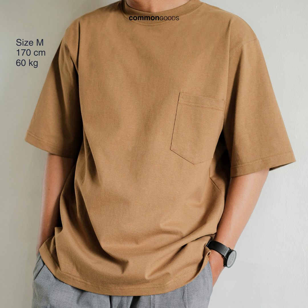 Oversize Pocket Short Sleeve Round Neck T-Shirt Series