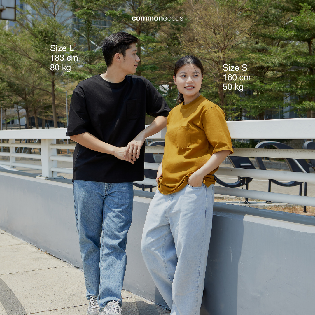 Oversize Pocket Short Sleeve Round Neck T-Shirt Series