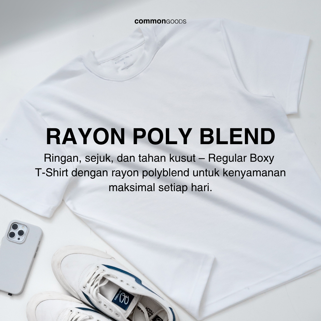 Regular Boxy Fit Short Sleeve Round Neck T-Shirt Series