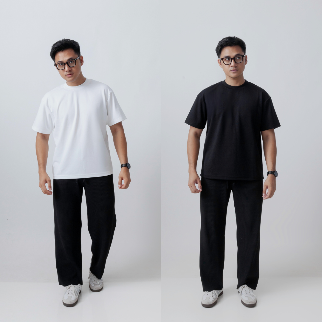 Regular Boxy Fit Short Sleeve Round Neck T-Shirt Series
