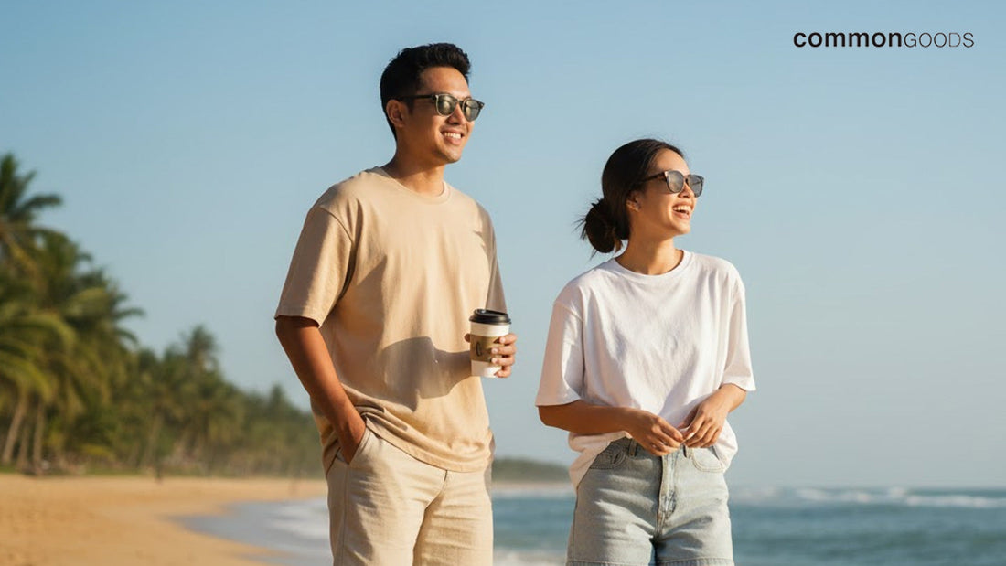 Kaos Oversize Anti UV Lindungi Kulit Tetap Gaya