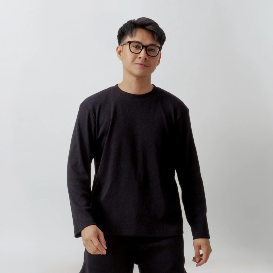 Long Sleeve Round Neck Heavy Knit T-Shirts Series