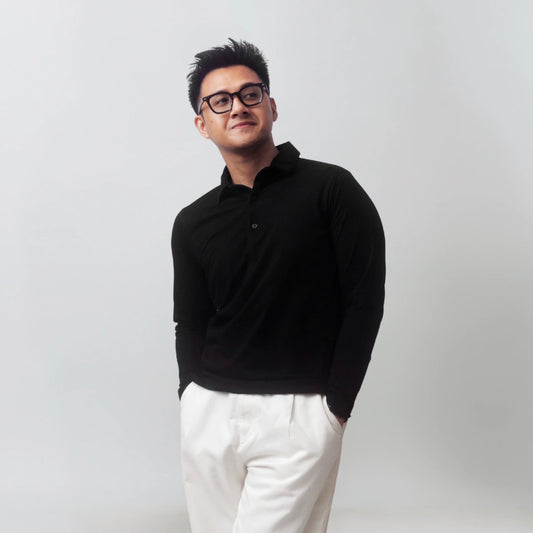 Long Sleeve Polo Button Shirt Series