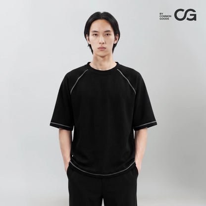 CG Short Sleeves Raglan Waffle Knit Series