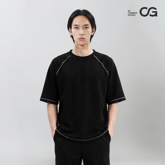 CG Short Sleeves Raglan Waffle Knit Series