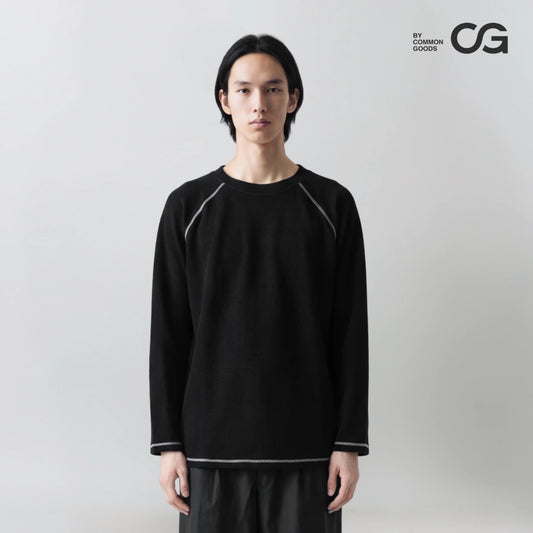 CG Long Sleeves Raglan Waffle Knit Series
