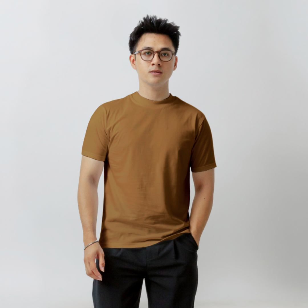 Body Fit  Short Sleeve High Crew Neck T-Shirt Series