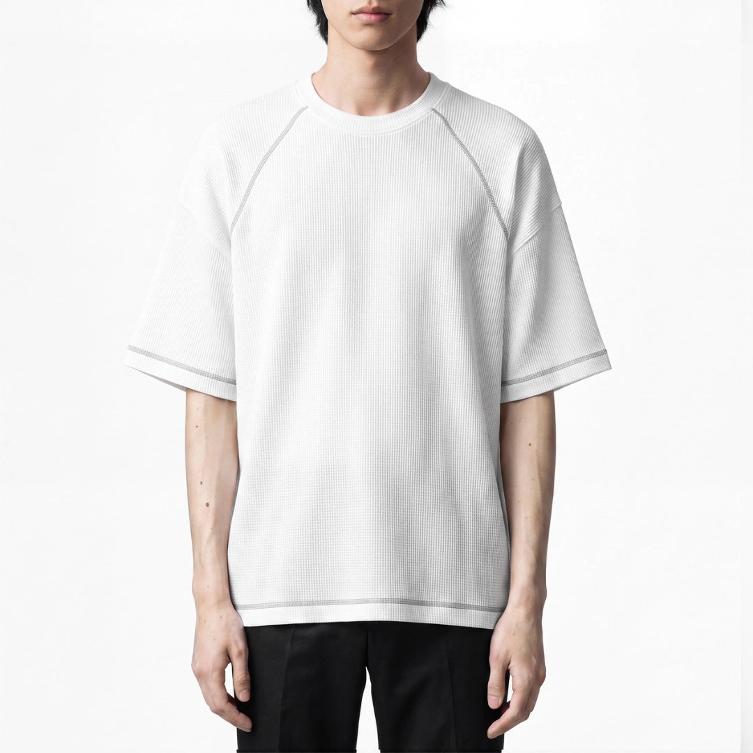 CG Short Sleeves Raglan Waffle Knit Series