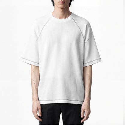CG Short Sleeves Raglan Waffle Knit Series