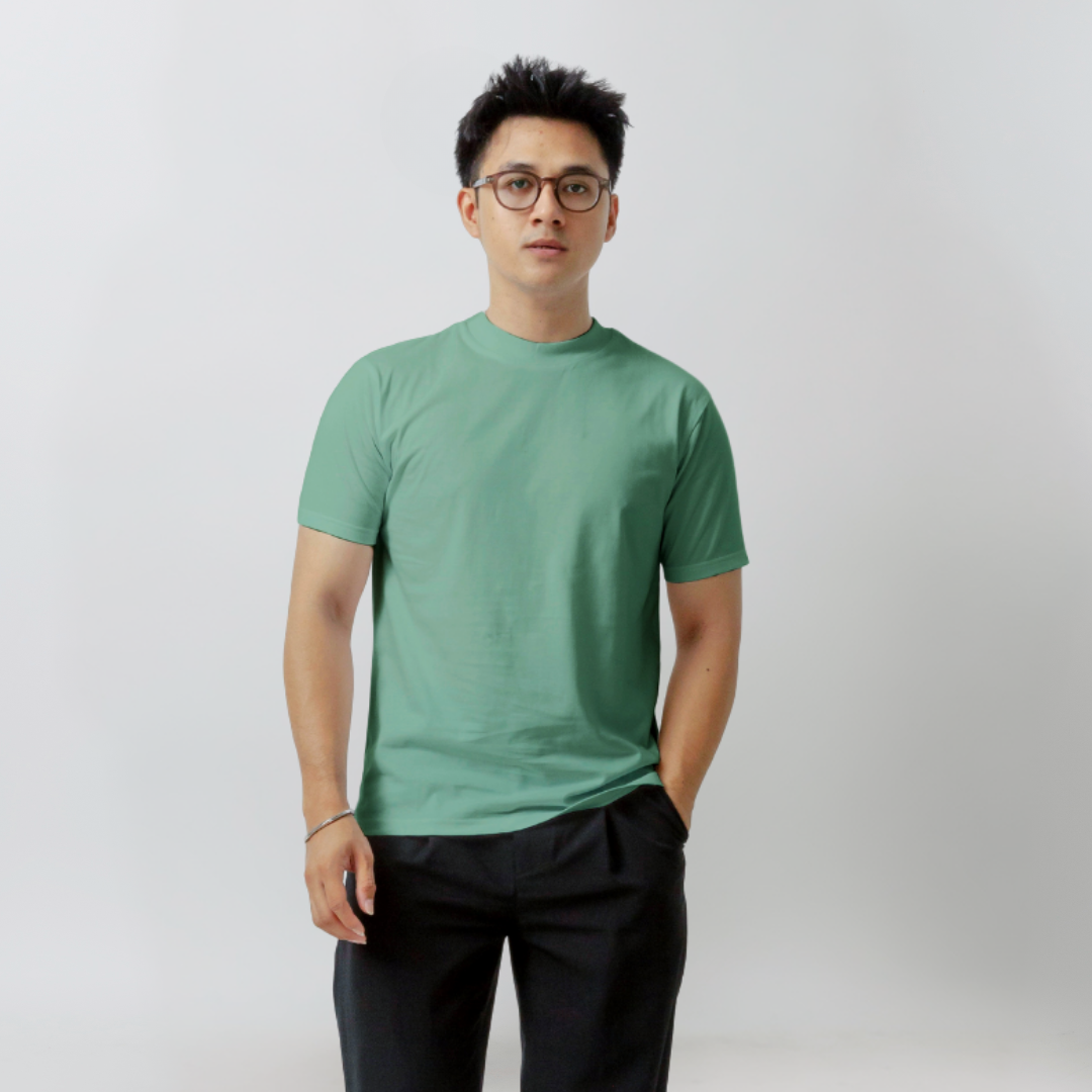 Body Fit  Short Sleeve High Crew Neck T-Shirt Series