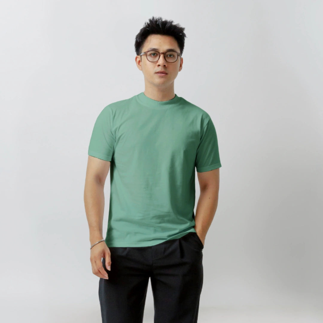 Body Fit  Short Sleeve High Crew Neck T-Shirt Series [SS]