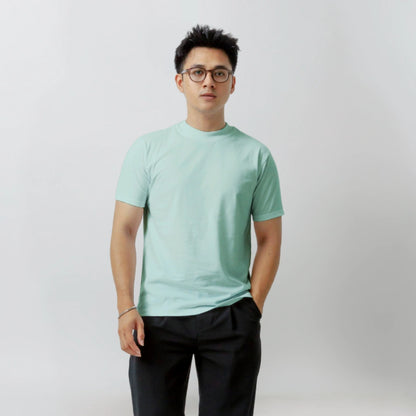 Body Fit  Short Sleeve High Crew Neck T-Shirt Series [SS]