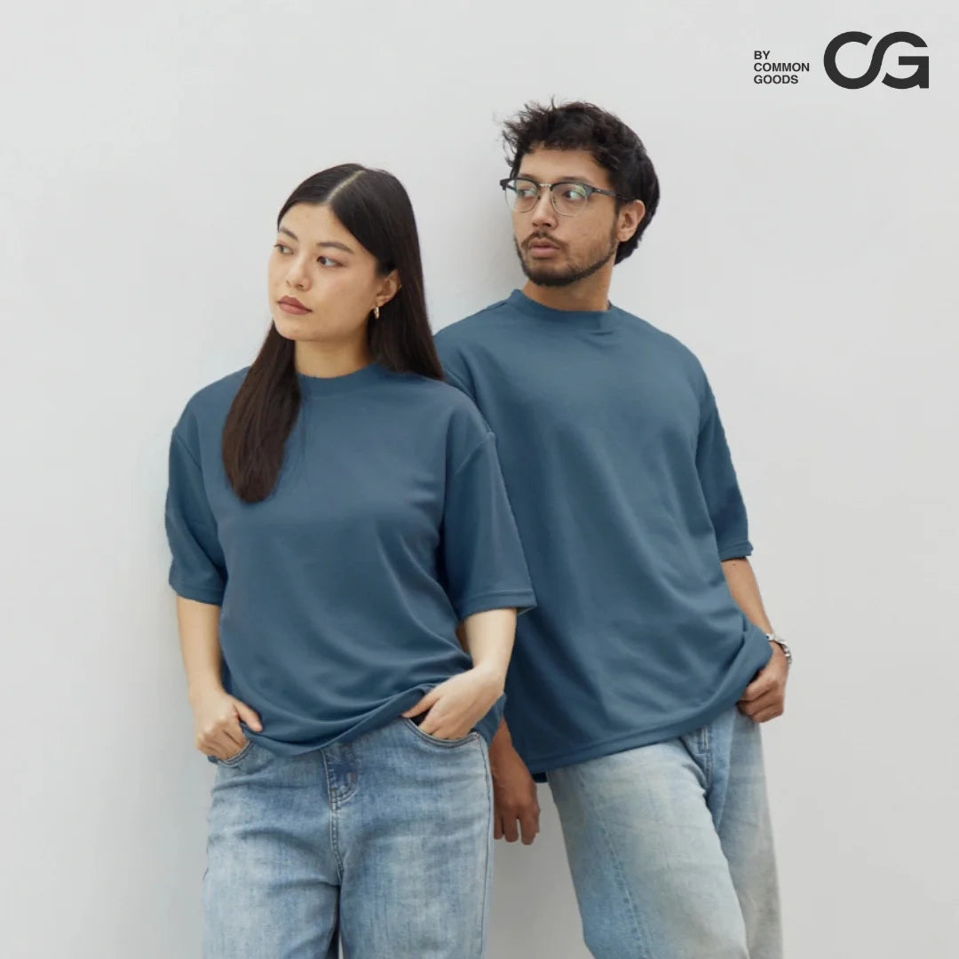 CG Oversize Short Sleeve Round Neck T-Shirt Series [AT]