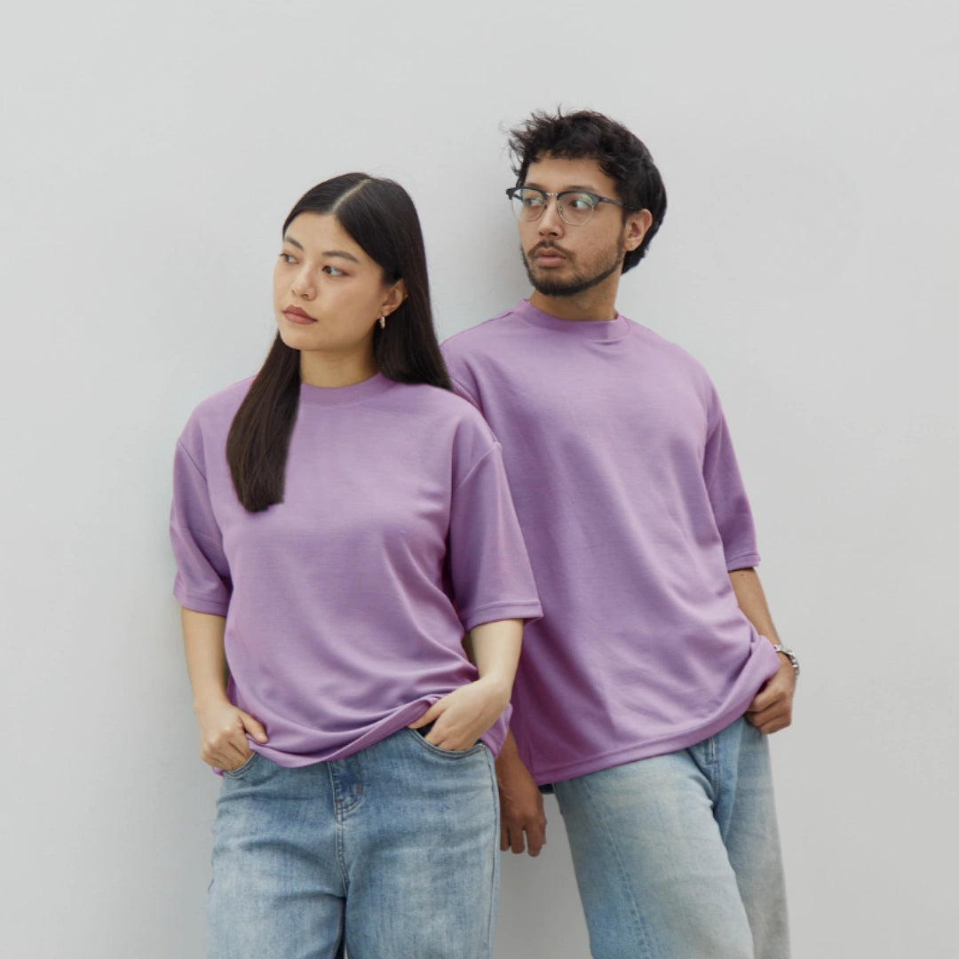 Oversize Short Sleeve Round Neck T-Shirt Series [AT]