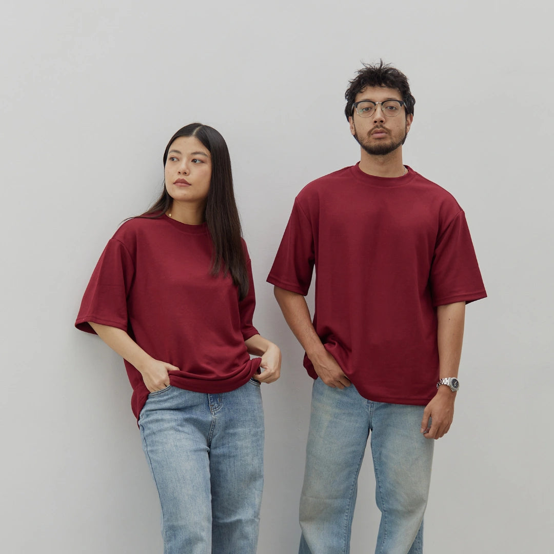 Oversize Short Sleeve Round Neck T-Shirt Series [AT]