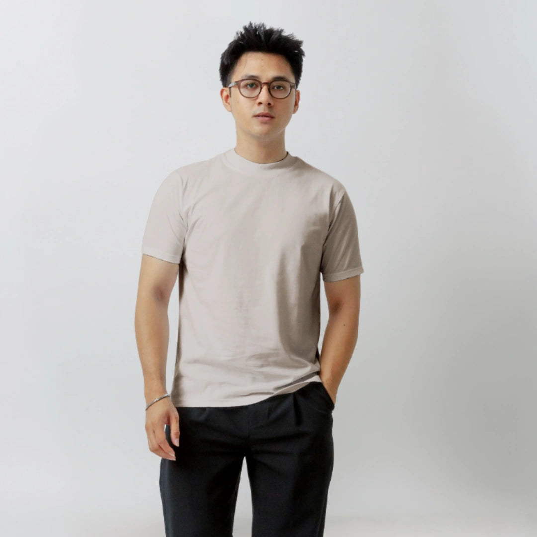 Body Fit  Short Sleeve High Crew Neck T-Shirt Series [SS]