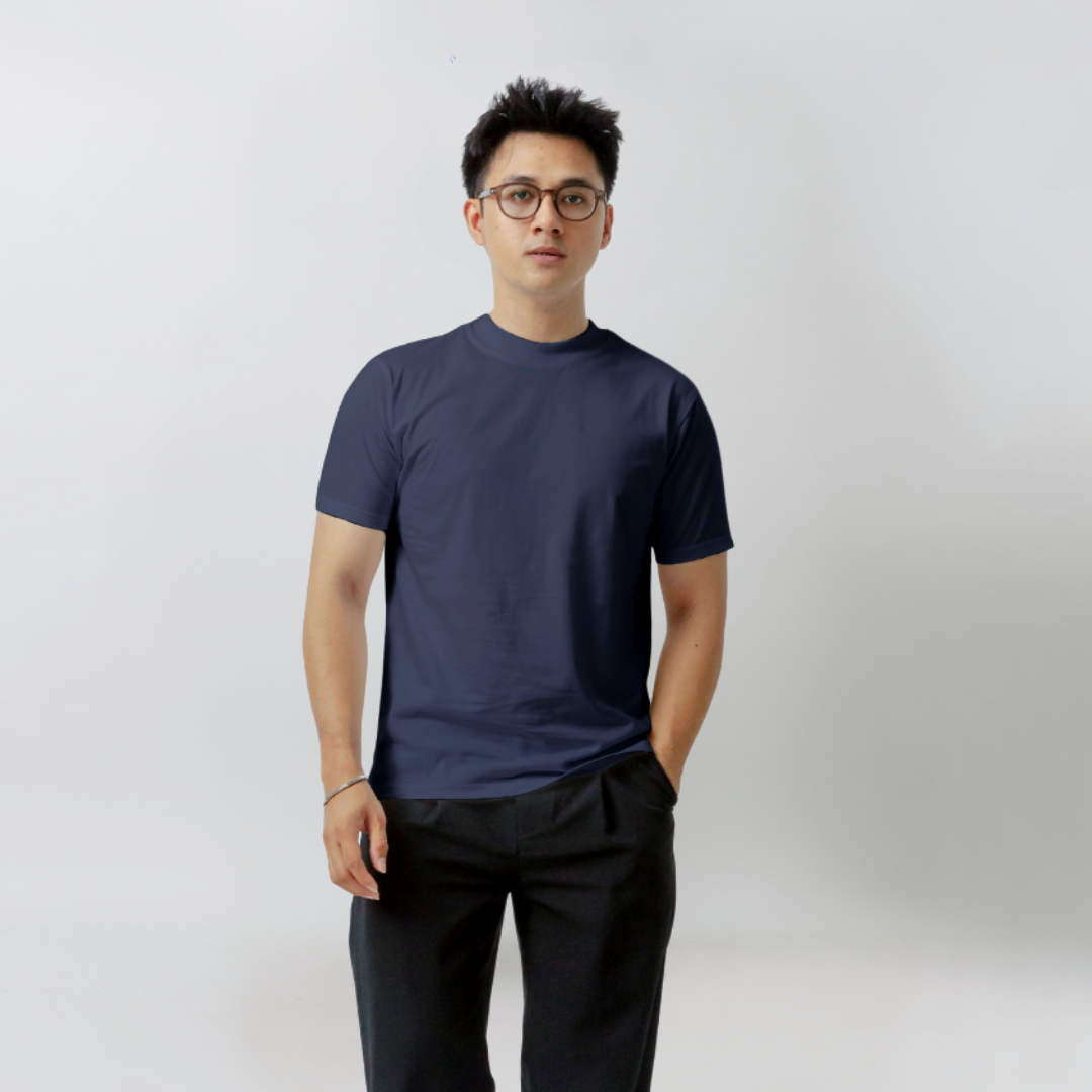 Body Fit  Short Sleeve High Crew Neck T-Shirt Series