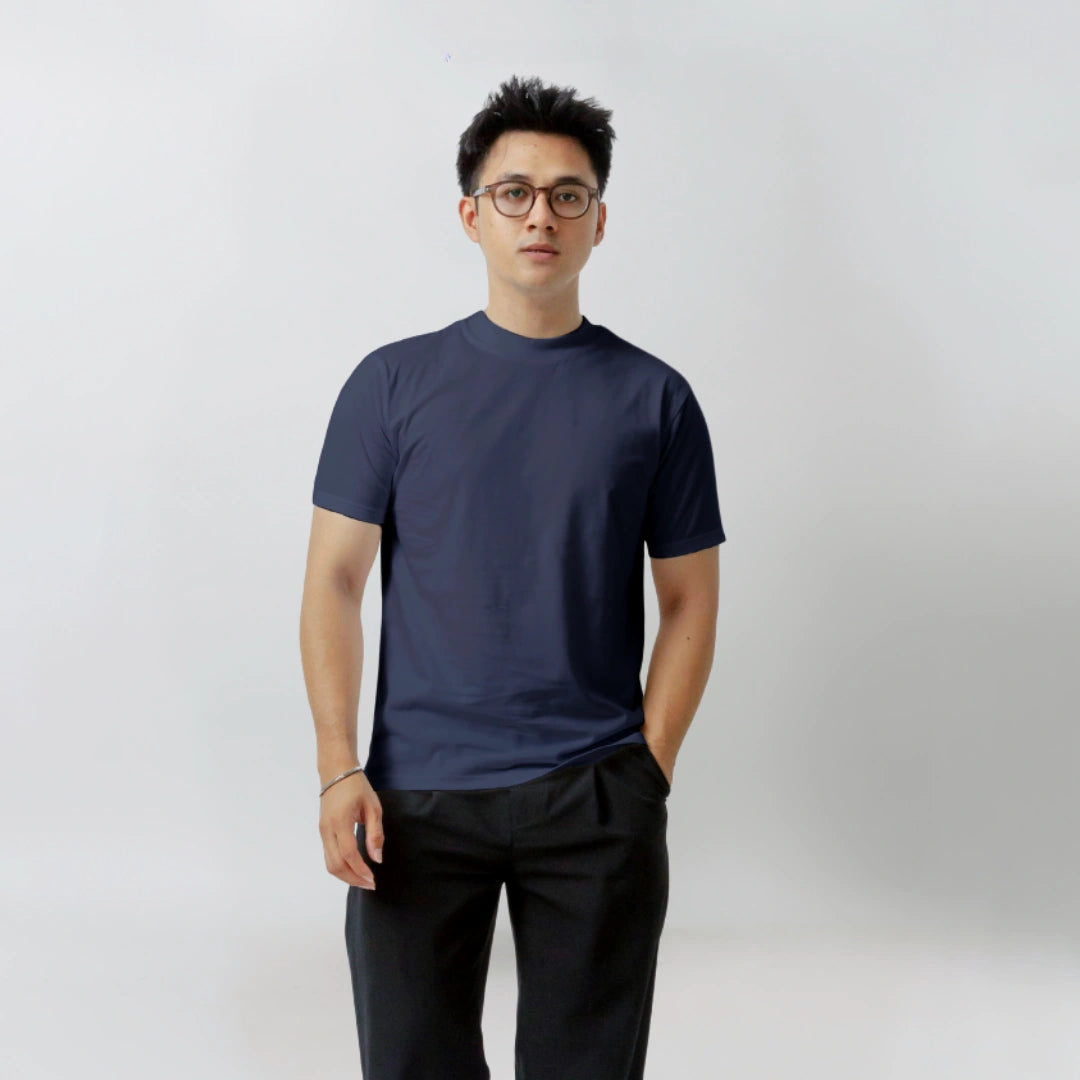 Body Fit  Short Sleeve High Crew Neck T-Shirt Series [SS]