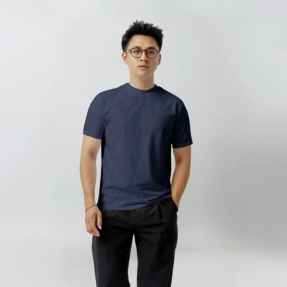 Body Fit  Short Sleeve High Crew Neck T-Shirt Series [SS]