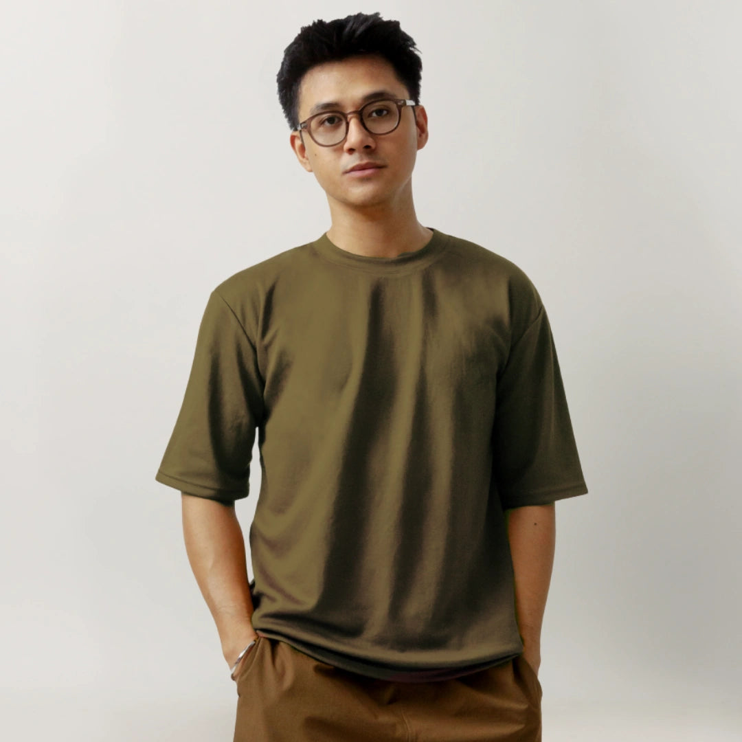 Oversize Short Sleeve Round Neck T-Shirt Series [AT]