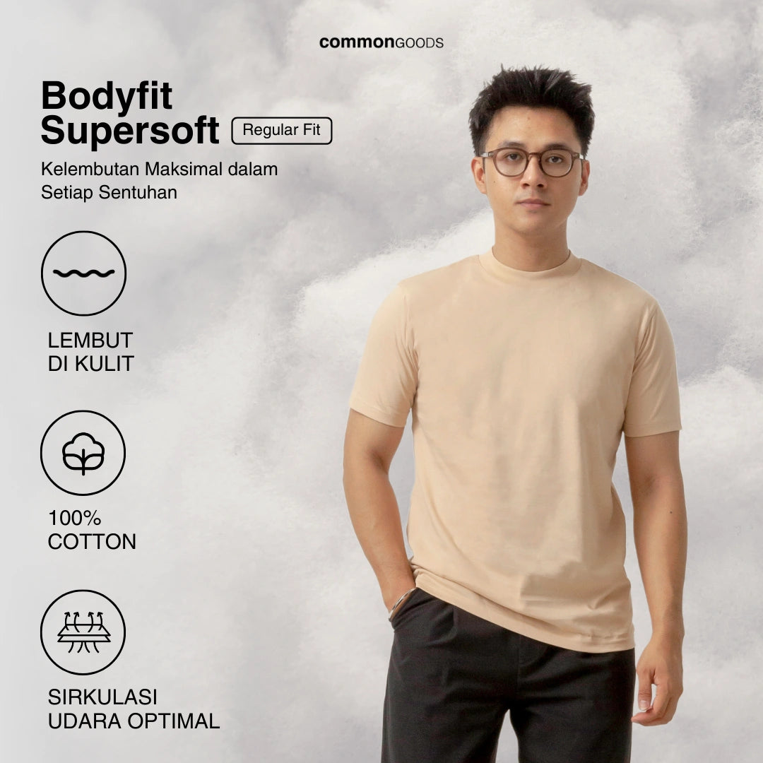 Body Fit  Short Sleeve High Crew Neck T-Shirt Series [SS]