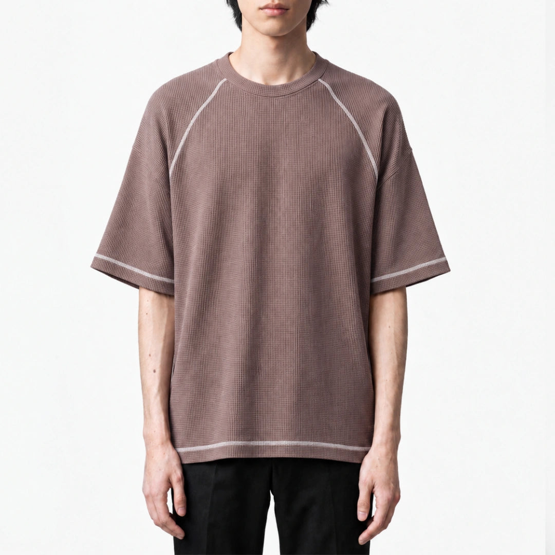CG Short Sleeves Raglan Waffle Knit Series