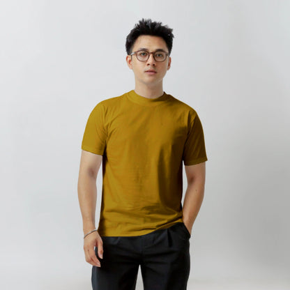 Body Fit  Short Sleeve High Crew Neck T-Shirt Series [SS]