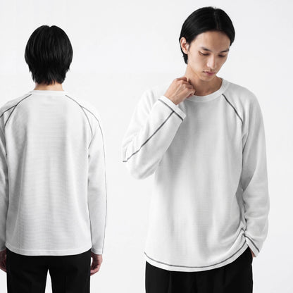 CG Long Sleeves Raglan Waffle Knit Series