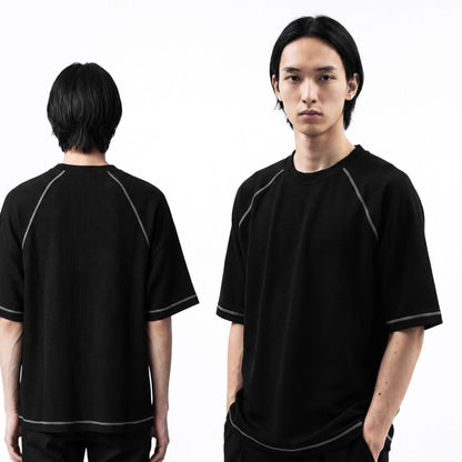 CG Short Sleeves Raglan Waffle Knit Series