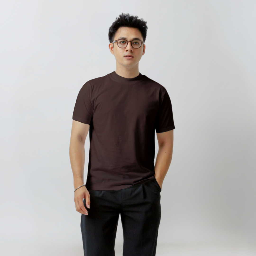 Body Fit  Short Sleeve High Crew Neck T-Shirt Series