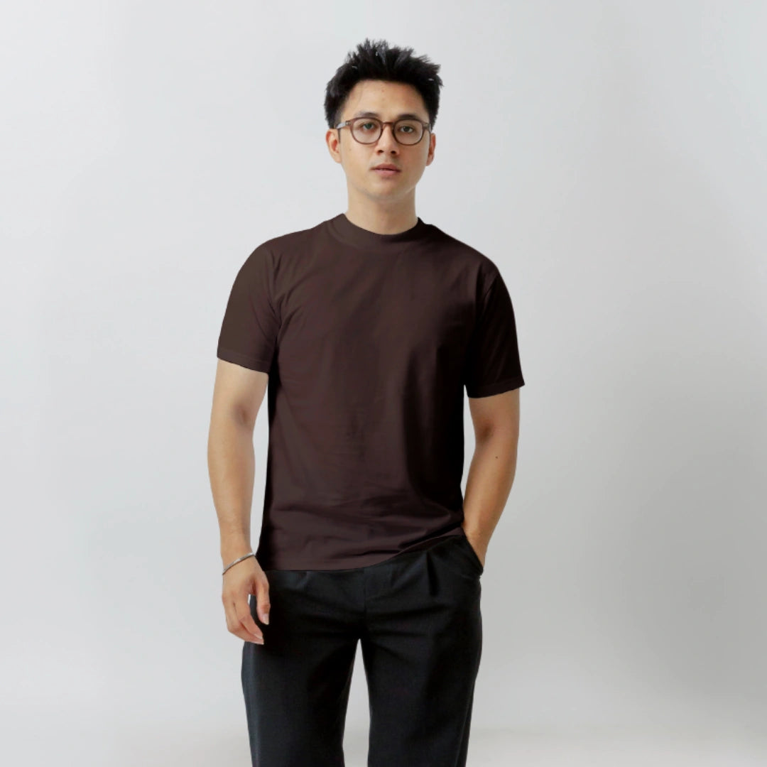 Body Fit  Short Sleeve High Crew Neck T-Shirt Series [SS]