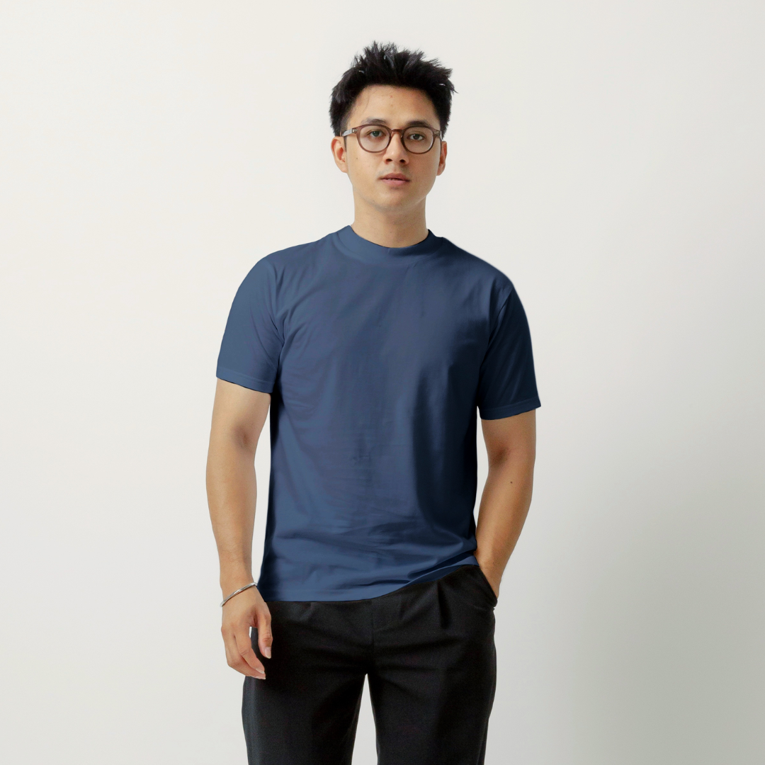 Body Fit  Short Sleeve High Crew Neck T-Shirt Series [SS]