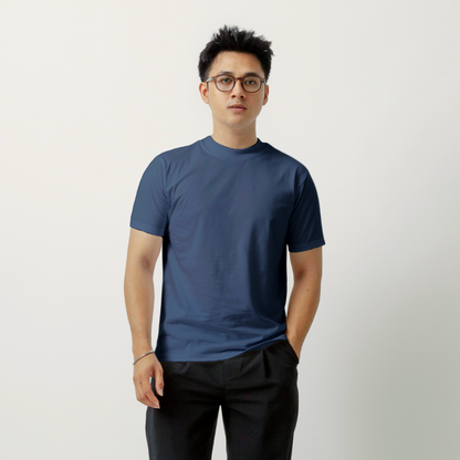 Body Fit  Short Sleeve High Crew Neck T-Shirt Series [SS]