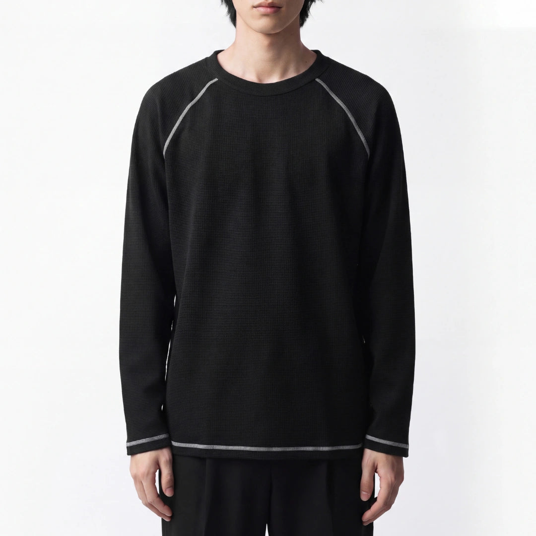 CG Long Sleeves Raglan Waffle Knit Series