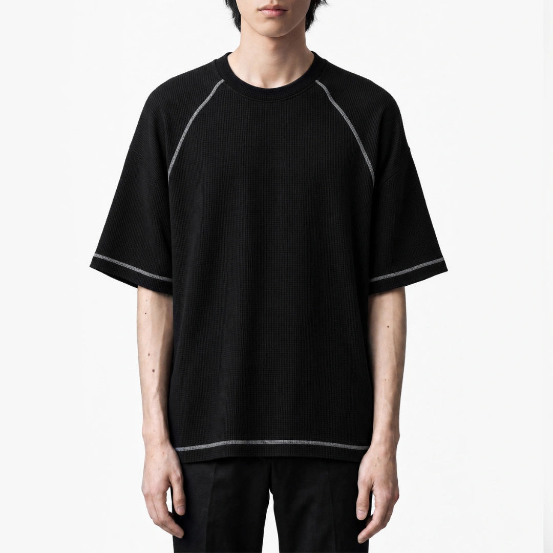 CG Short Sleeves Raglan Waffle Knit Series