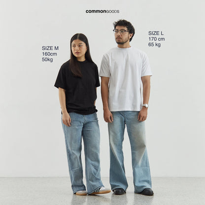 Body Fit  Short Sleeve High Crew Neck T-Shirt Series [SS]