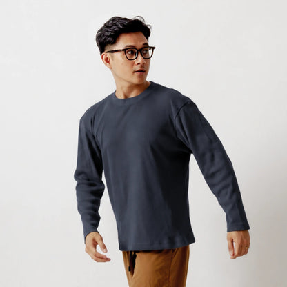 Long Sleeve Round Neck Heavy Knit T-Shirts Series