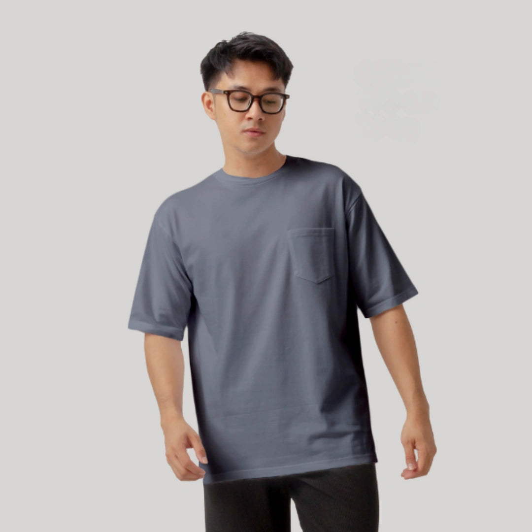 Oversize Pocket Short Sleeve Round Neck T-Shirt Series [HW]