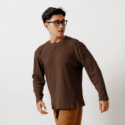 Long Sleeve Round Neck Heavy Knit T-Shirts Series