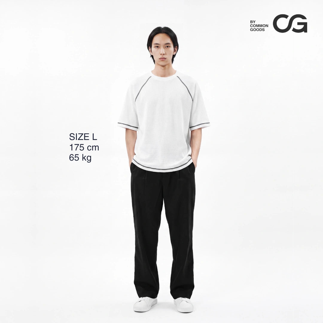 CG Short Sleeves Raglan Waffle Knit Series
