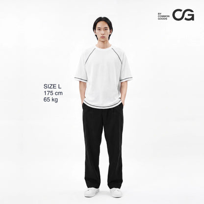 CG Short Sleeves Raglan Waffle Knit Series