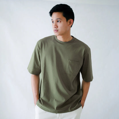 Oversize Pocket Short Sleeve Round Neck T-Shirt Series [HW]