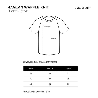 CG Short Sleeves Raglan Waffle Knit Series